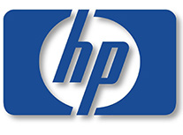 HP blue and white logo